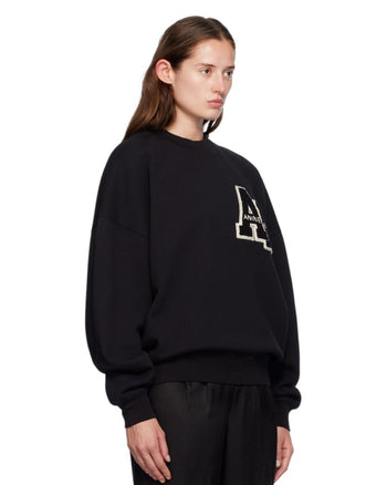 Anine Bing Miles Sweatshirt Letterman Black