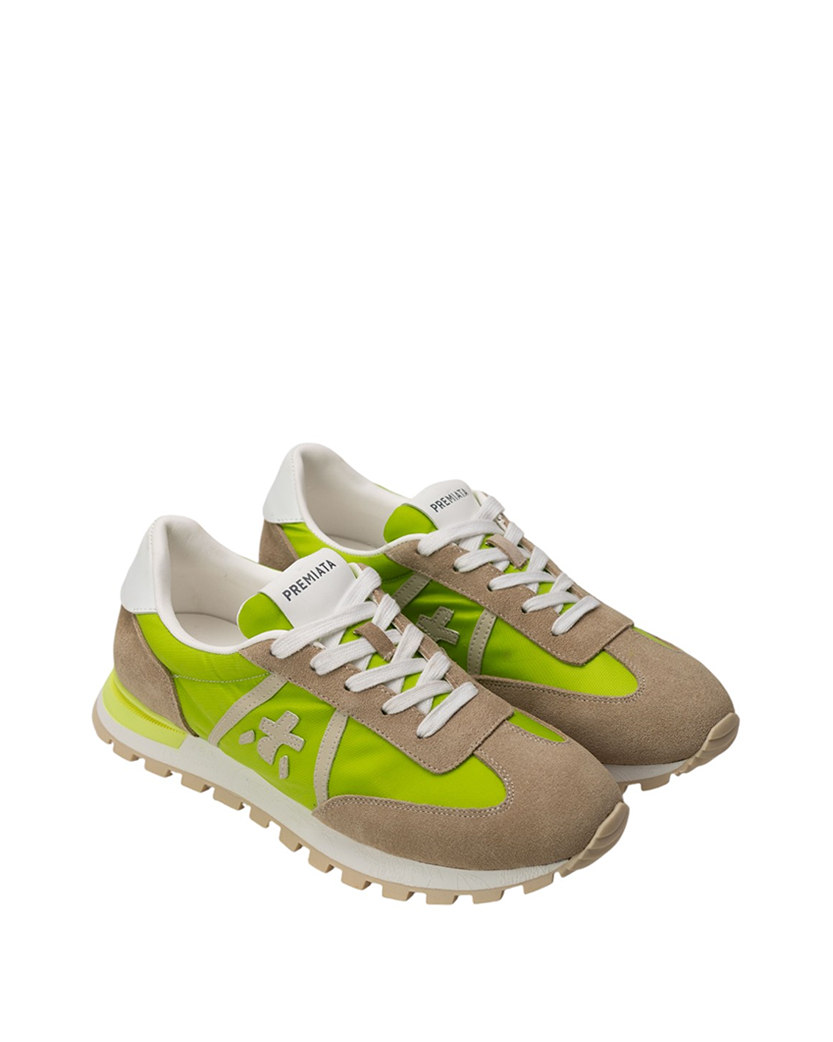 Premiata John Low Sneakers Khaki/Light Green