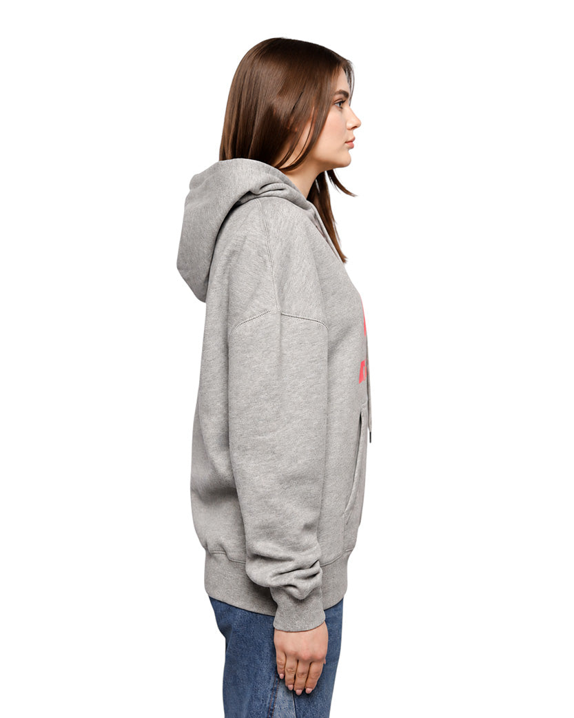 Isabel Marant Étoile Mansel flocked-logo hoodie Grey