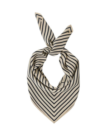 Toteme Signature Monogram Silk scarf Creme
