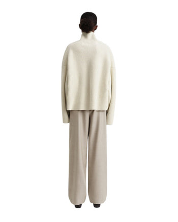 Toteme Wool-blend Rib Knit Bone