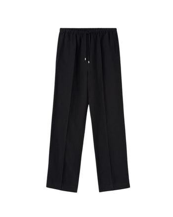 Toteme Press Creased Drawstring Trousers Black