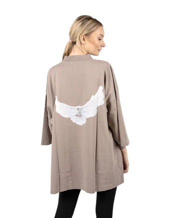 Yeezy Gap Engineered By Balenciaga Dove 3/4 Sleeve Tee Beige