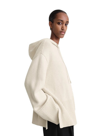 Toteme Signature Hooded Knit Light Sand