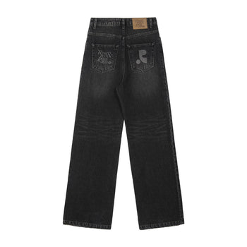 Rest&Recreation Washed Denim Pants Black