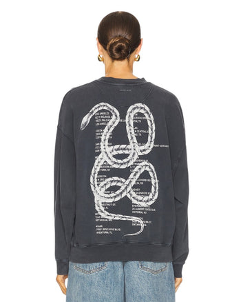 Anine Bing Jaci Sweatshirt Twisted Snake