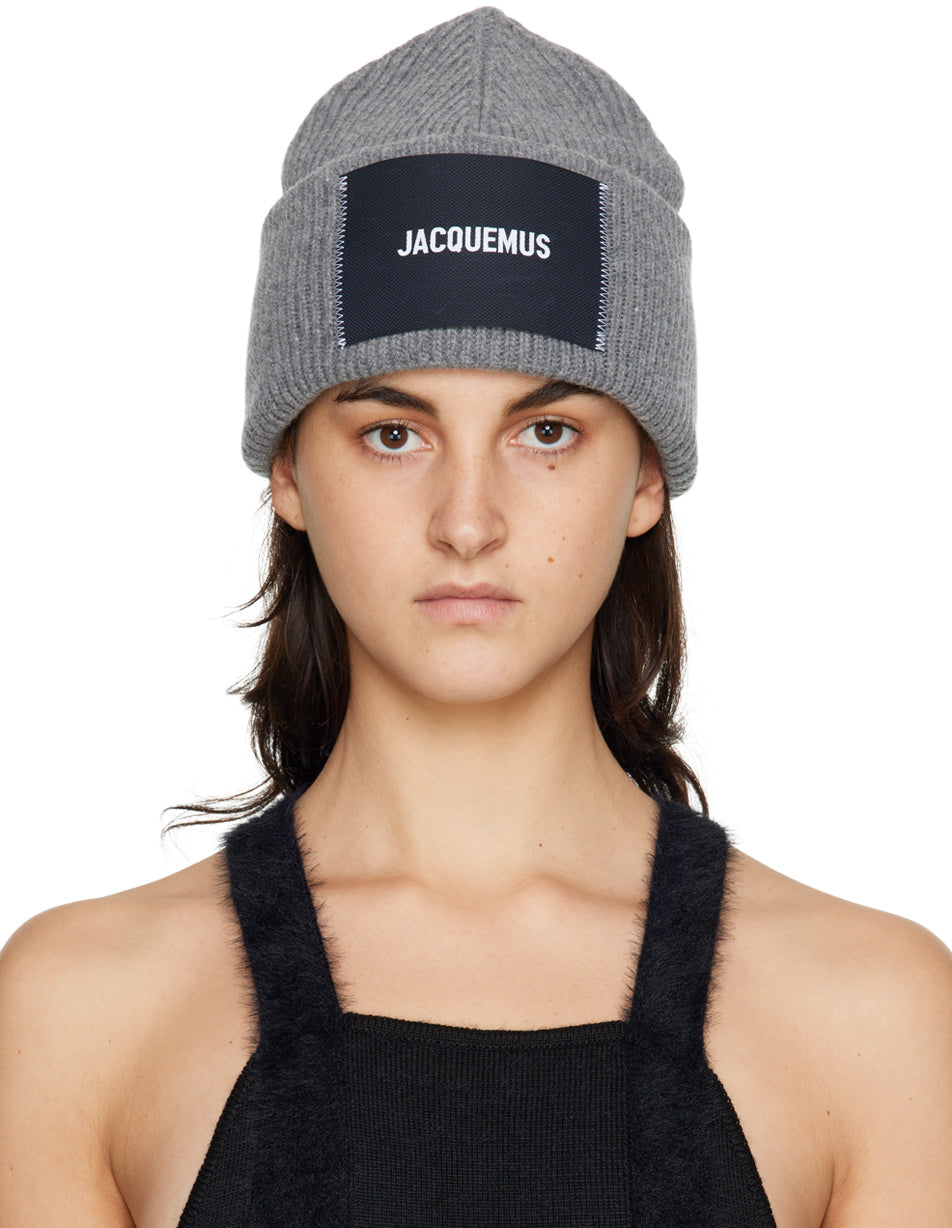 Jacquemus Le Papier Le Bonnet Beanie Grey