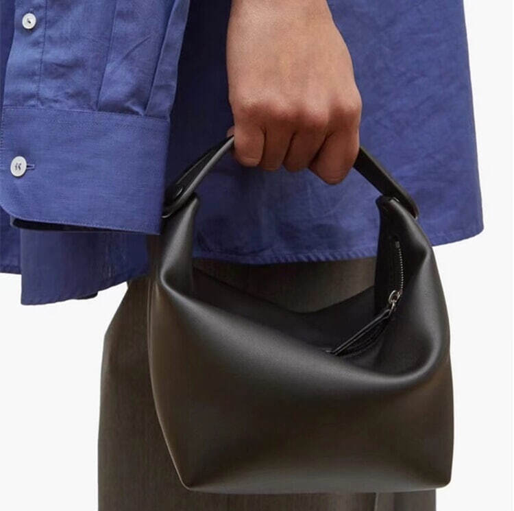 The Row Leather Les Bains Bag in Black | Lyst