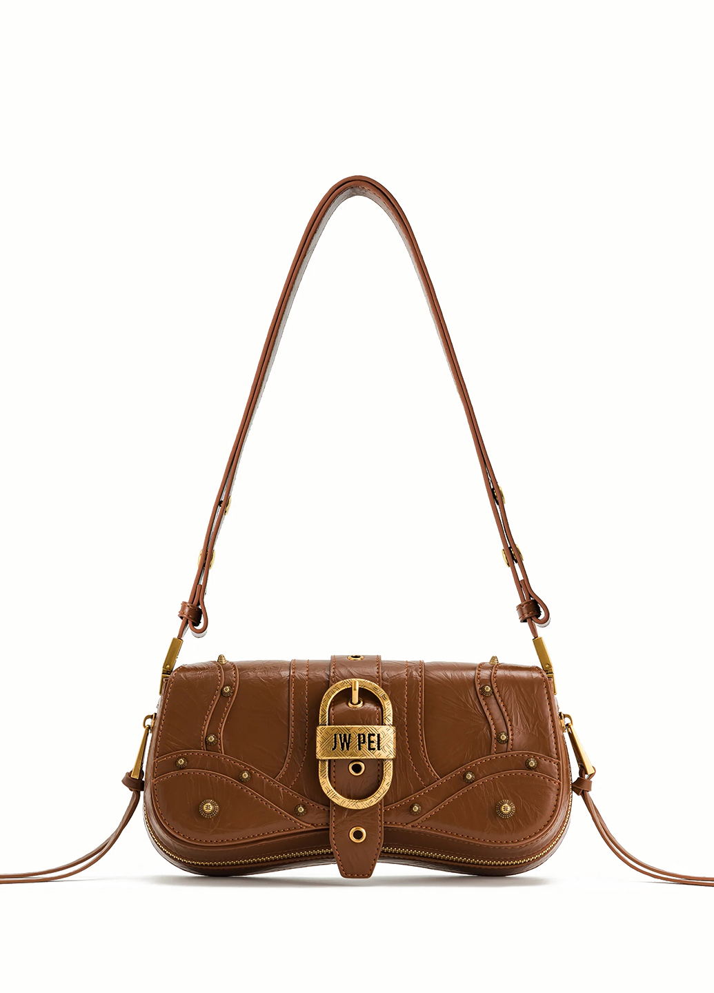 JW PEI Joy Crushed Shoulder Bag Brown