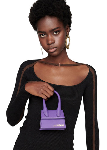 Jacquemus Le Chiquito Mini leather bag Purple