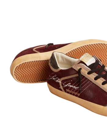 Golden Goose x Swarovski Super-Star Penstar LAB Burgundy