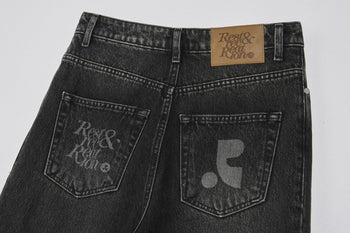 Rest&Recreation Washed Denim Pants Black