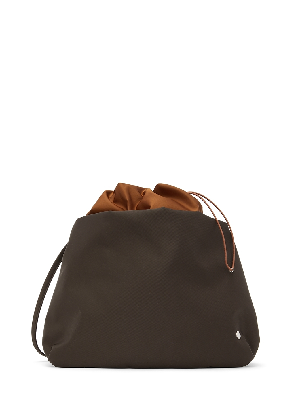 The Row Bourse Nylon Shoulder Bag Brown