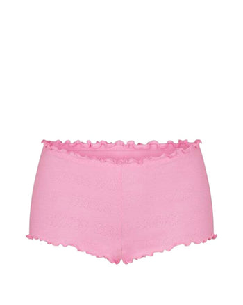 Skims Logo Pointelle Mini Short Bubble Gum