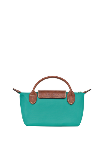 Longchamp Le Pliage Original Pouch With Handle Turquoise