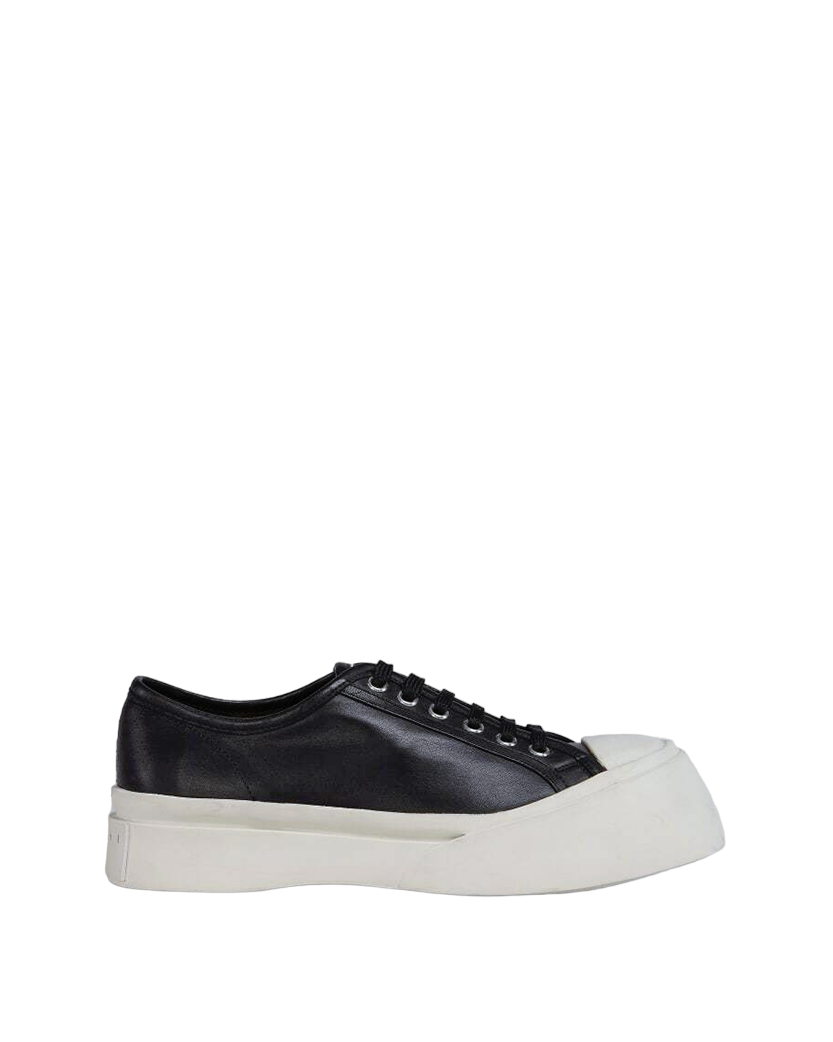 Marni Black Leather Pablo Lace-Up Sneaker