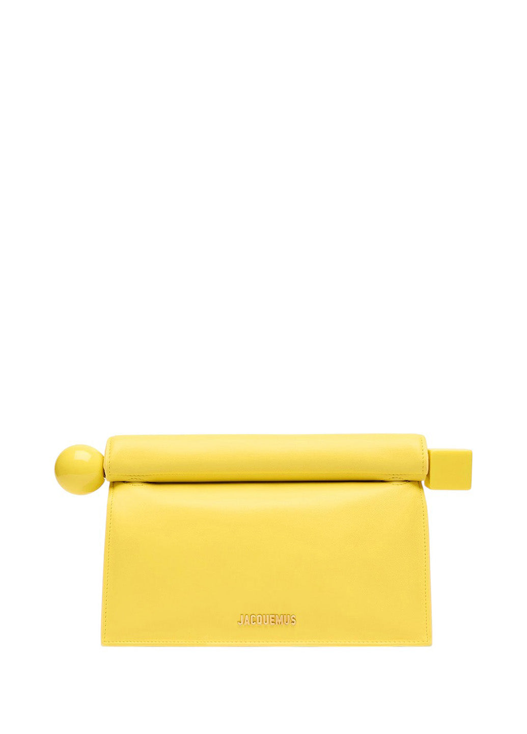 Jacquemus The Rond Carre Clutch Yellow