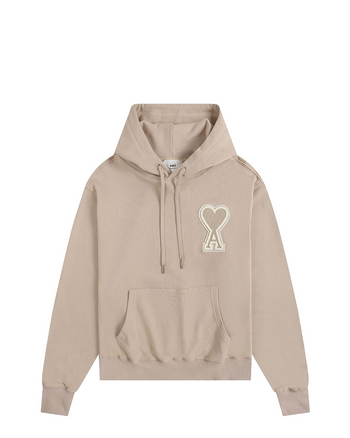 AMI Paris Oversize Ami de Coeur hoodie Khaki