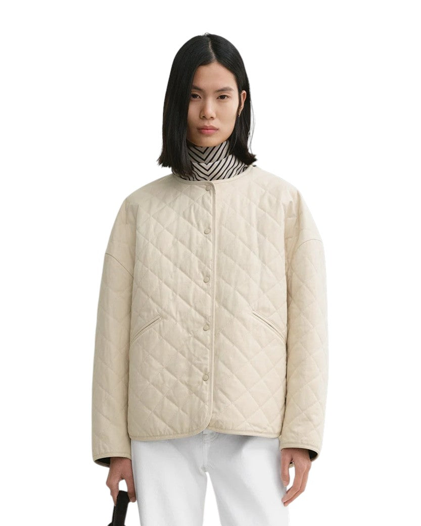 Toteme Quilted Jacket Light hay