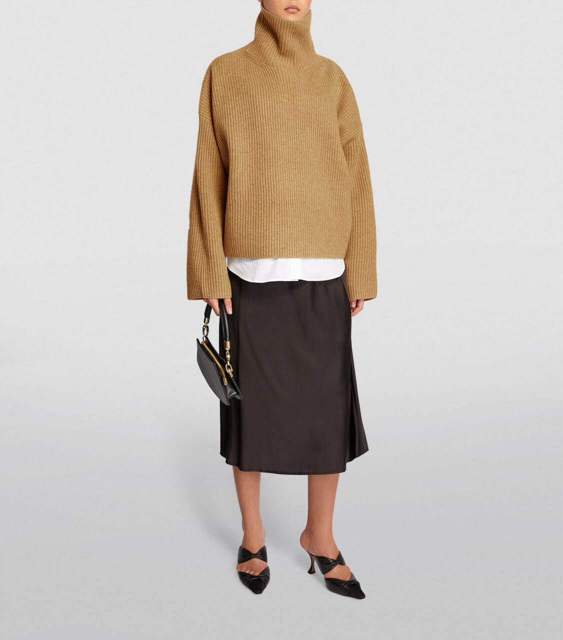 Toteme Wool-blend Rib Knit Camel