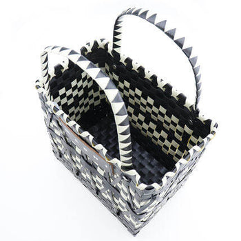 Marni Market Black And White Shopping Bag