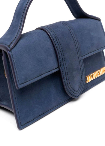 Jacquemus Le Bambino Mini Suede Bag Navy