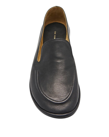 The Row Canal Loafer in Leather Black