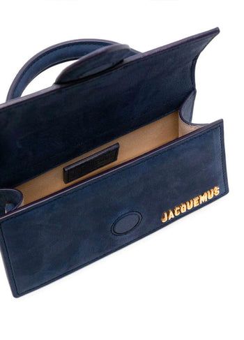 Jacquemus Le Bambino Mini Suede Bag Navy