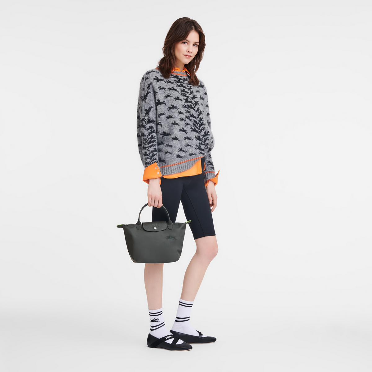 Longchamp Le Pliage Green S Handbag Graphite