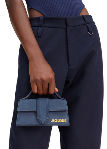 Jacquemus Le Bambino Mini Suede Bag Navy