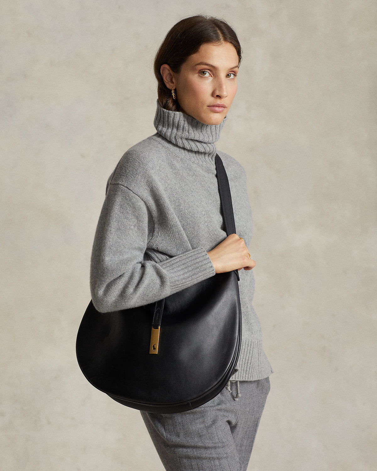 Polo Ralph Lauren Polo ID Large Shoulder Bag Black