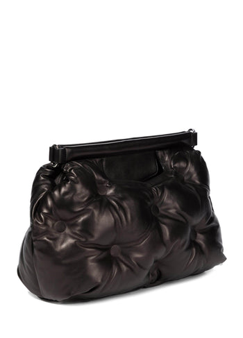Maison Margiela Glam Slam Medium Leather shoulder Bag Black
