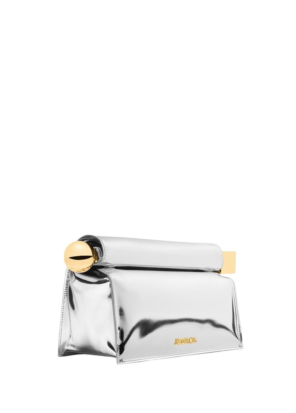 Jacquemus The Rond Carre Clutch Silver