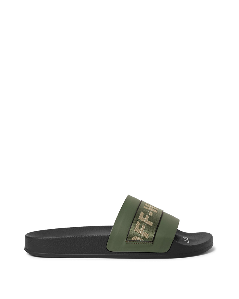 Off-White Industrial Sliders Green