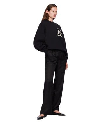 Anine Bing Miles Sweatshirt Letterman Black