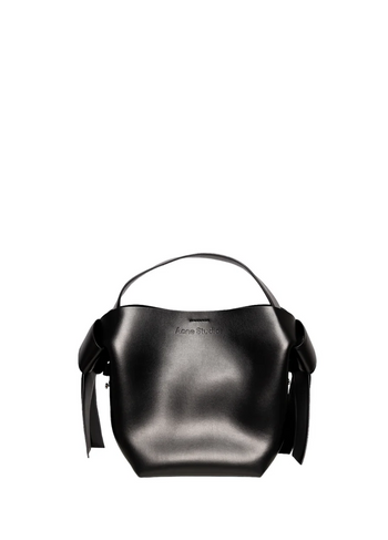 Acne Studios Musubi Medium leather shoulder bag Black