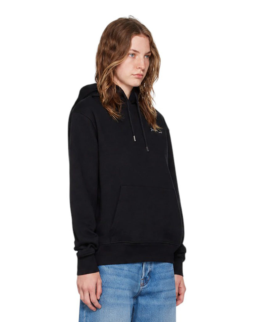 Jacquemus Embroidered Logo Hoodie Black