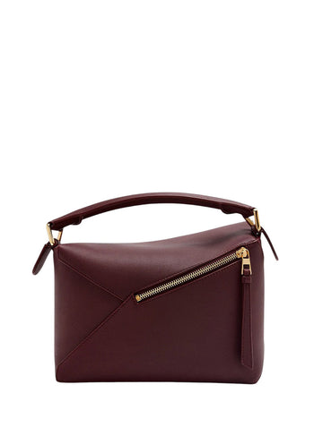 Loewe Small Puzzle Bag Classic Calfskin Dark Burgundy