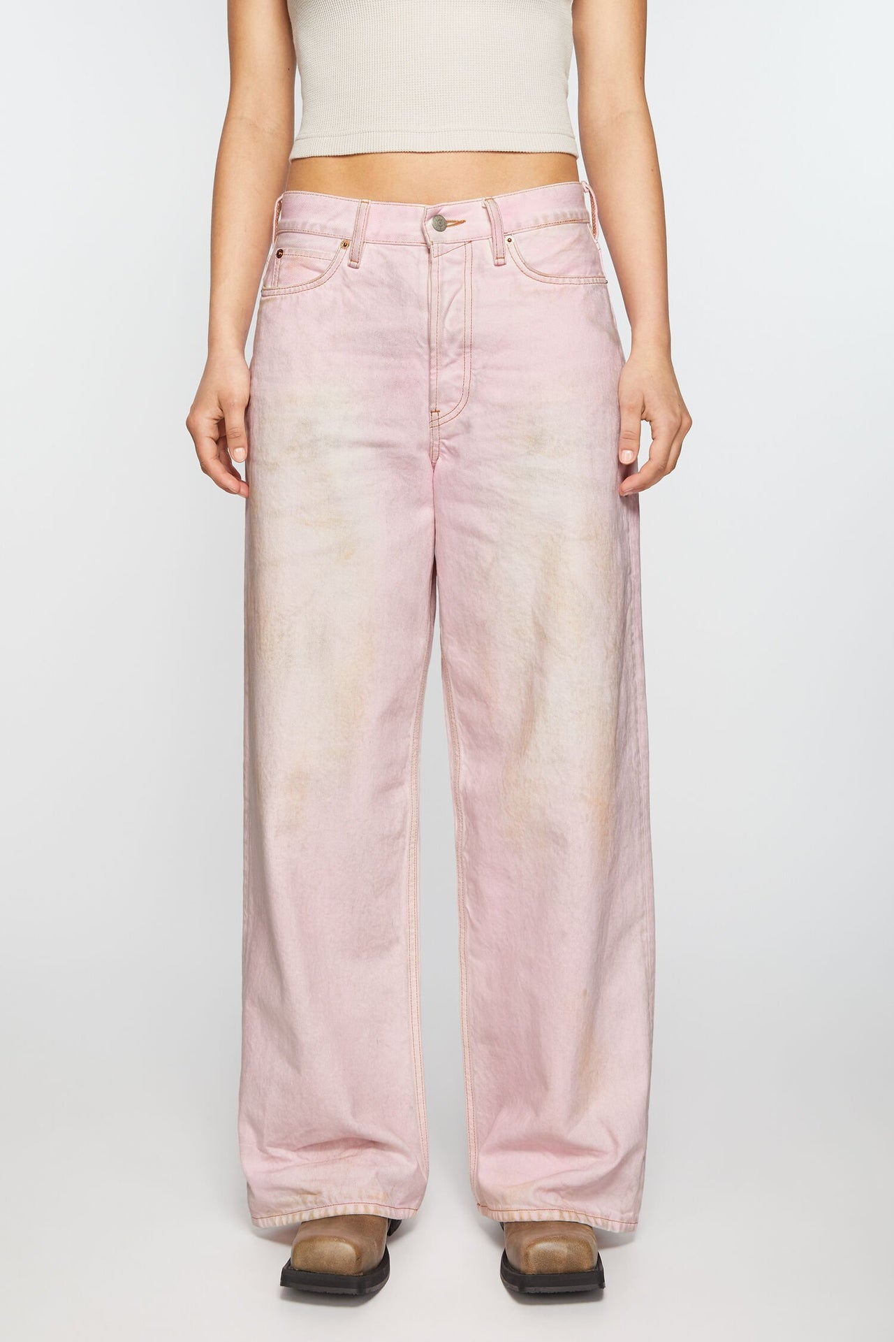 Acne Studios Baggy Fit Jeans Pink