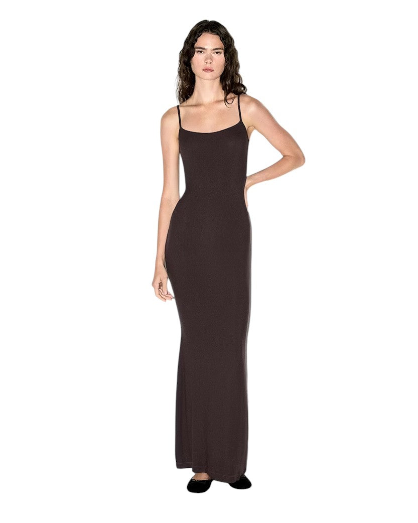 Skims Soft Lounge Long Slip Dress Phoenix