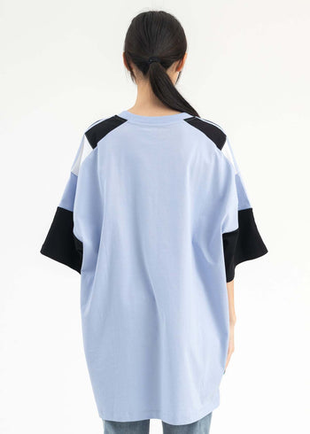 Martine Rose Oversized Panelled T-shirt Blue