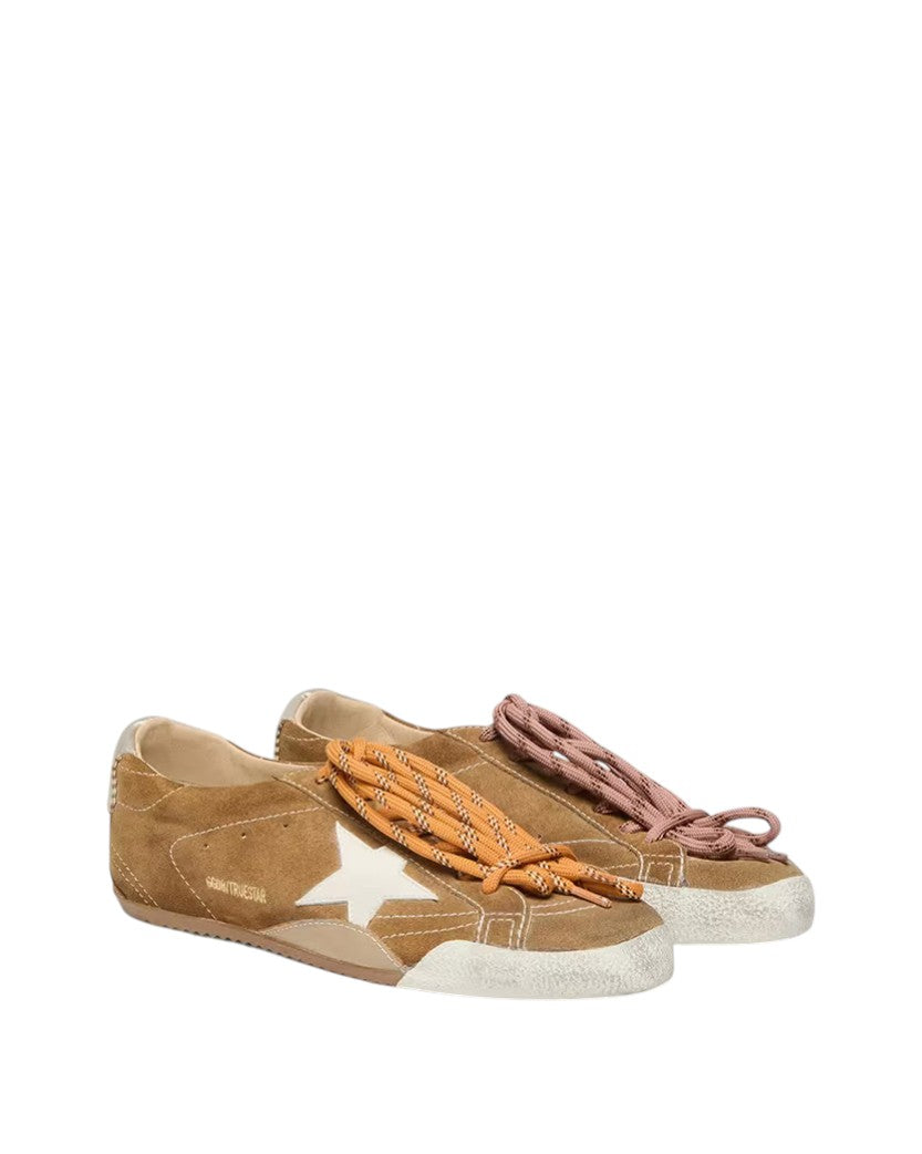 Golden Goose True-Star in Tobacco Suede with White Star