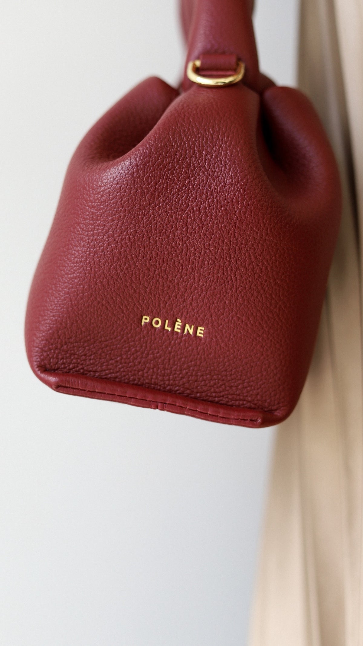 Polene № 9 Mini Bordeaux Red