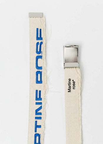 Martine Rose Canvas Belt Cream