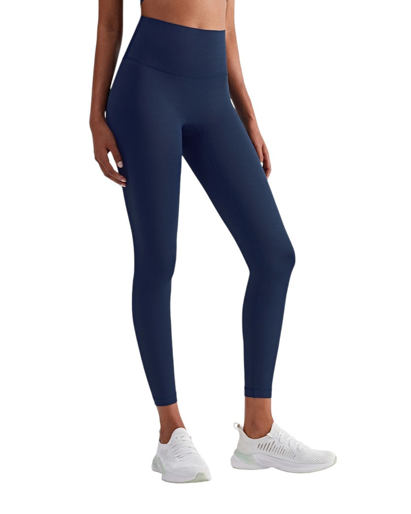 Alo Yoga Stretch High Waist Sports Leggings Dark Blue D19108-DBL