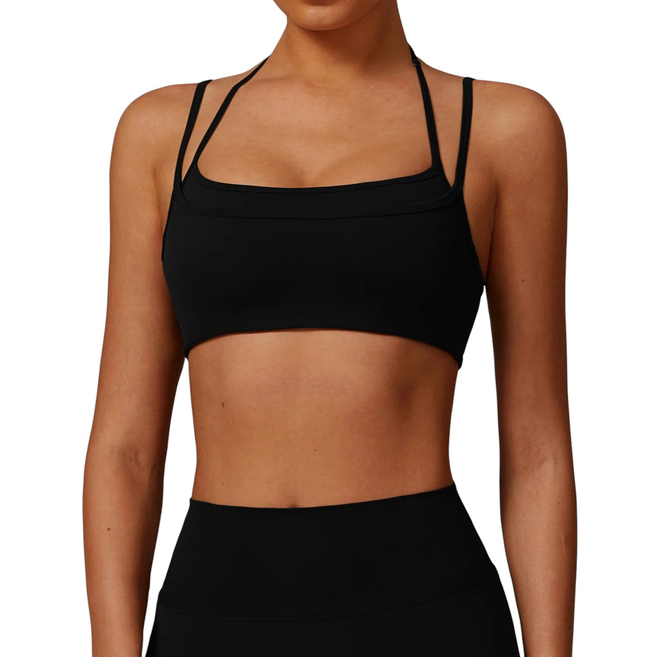 Alo Yoga Fitness Top Bra Black