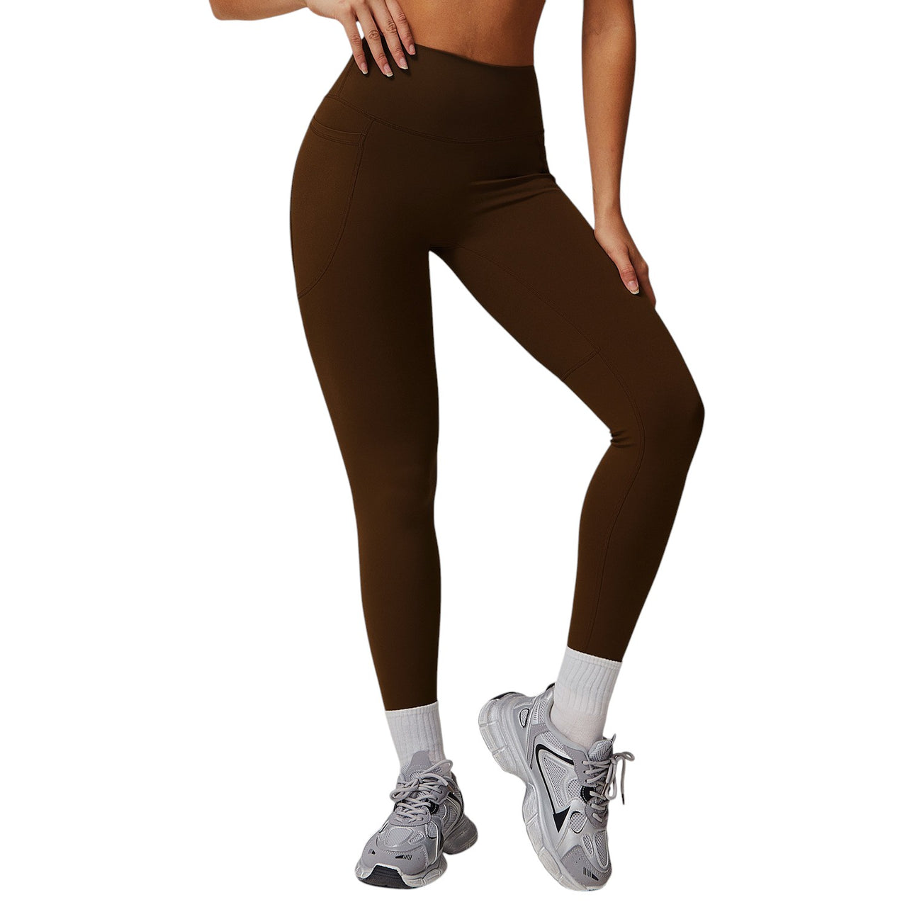 Alo Yoga Pockets Leggings Brown 64252-BN