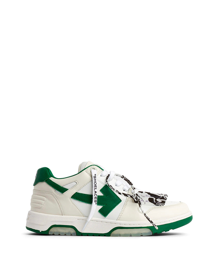 Off White Out Of Office "OOO" Sneakers White-Green