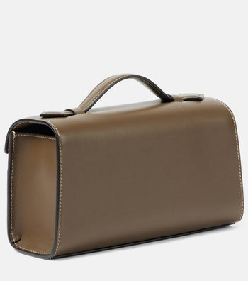 Savette Symmetry Pochette Leather Tote Bag Mink