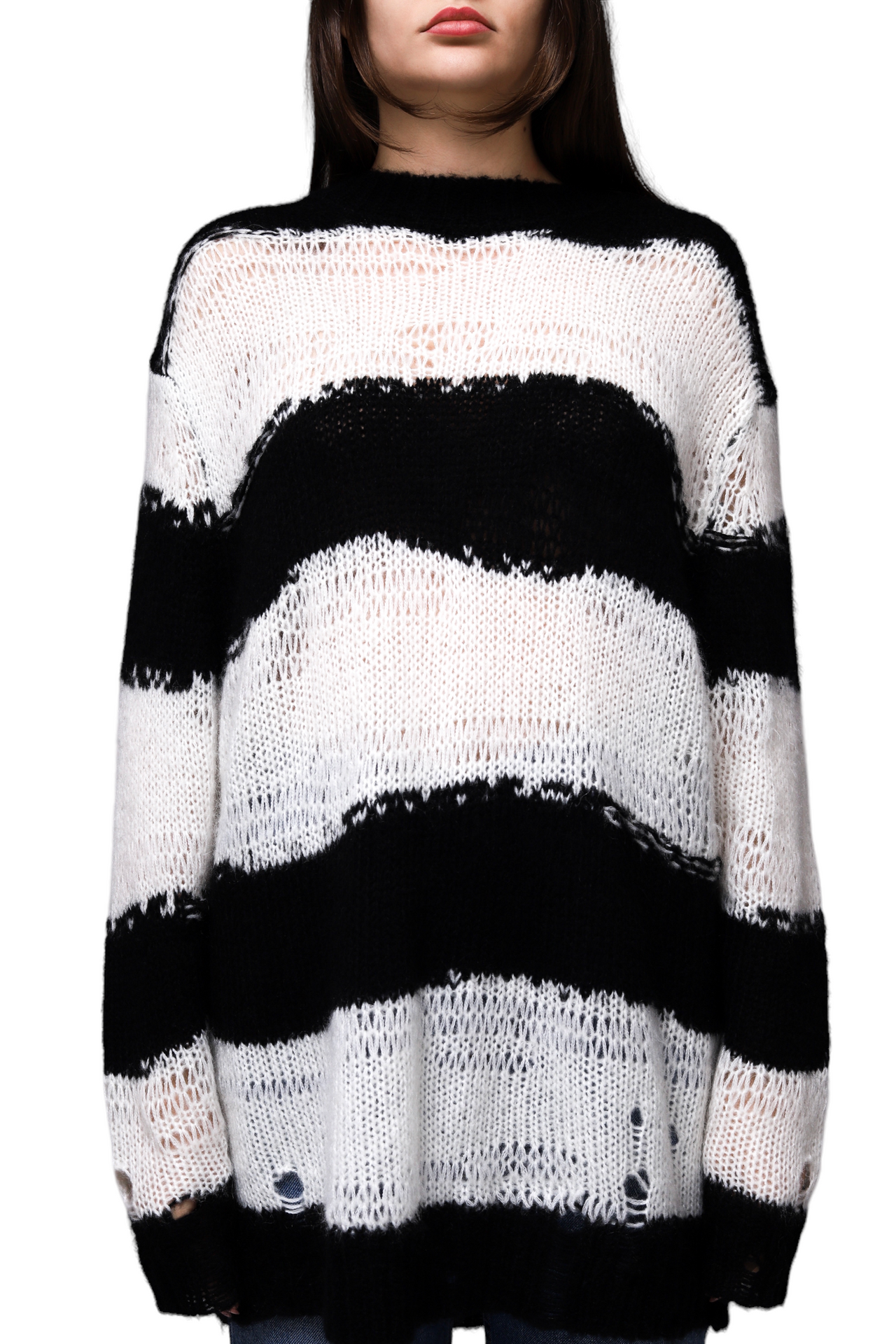 Acne Studios Kantonia Striped Sweater Black/Grey